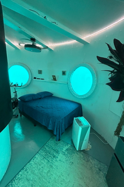 Rudiger's bed underwater
