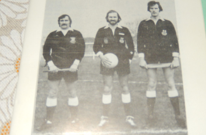 Phil with other match officials