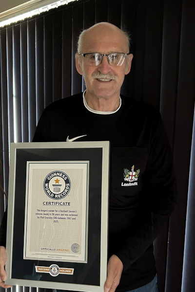 Phil with his GWR certificate 