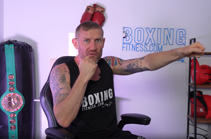 Tony demonstrating a punch