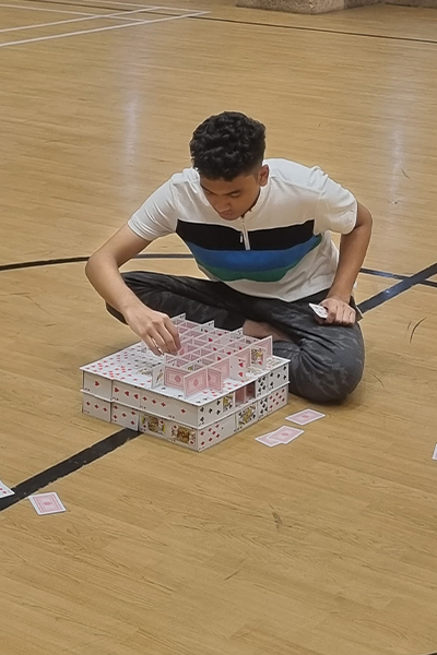 Arnav starting his 24 hour tower