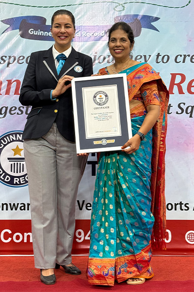 certificate being presented