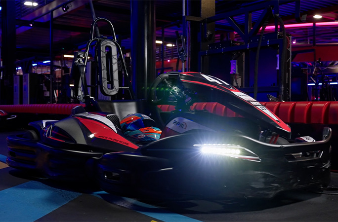 close up of a go-kart