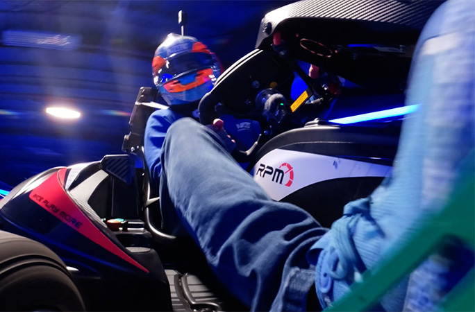 Ricky Stenhouse Jr driving the track