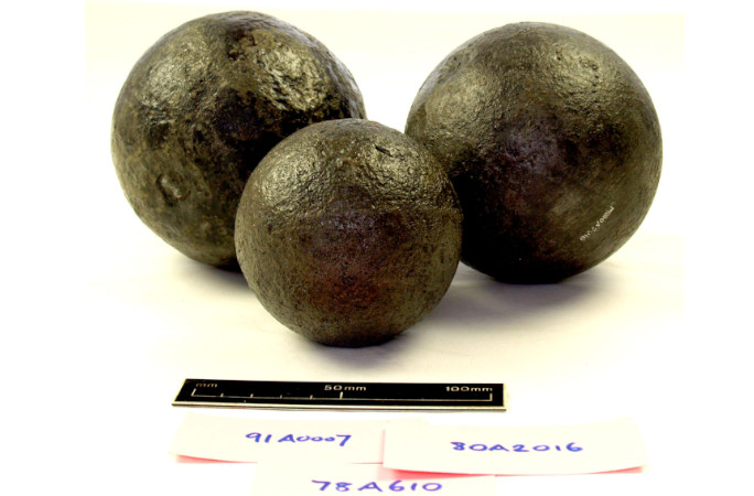 An iron shot cannonball from the Mary Rose