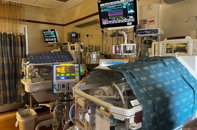 The boys' NICU room