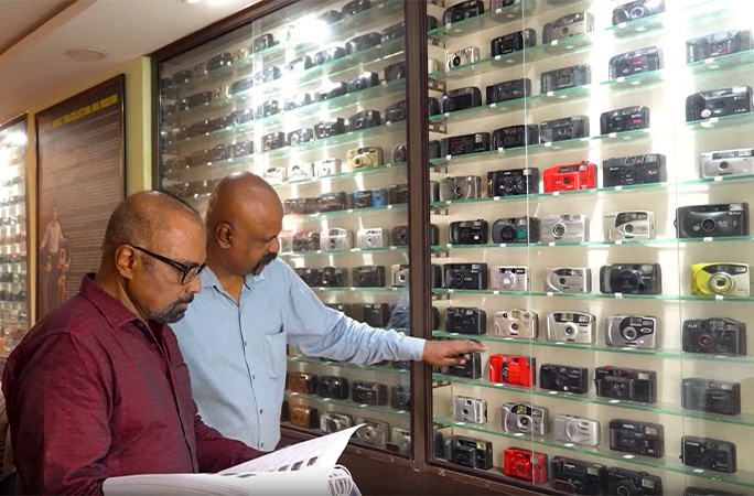 taking inventory of the cameras