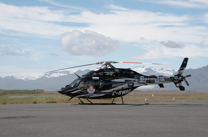 the helicopter