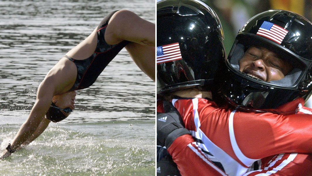 Split header for 365 Sport superstars with two atheltes