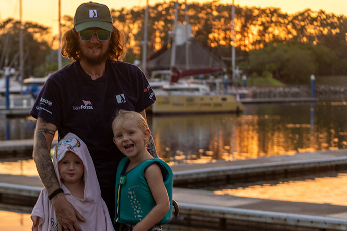 Craig-with-two-of-his-children-before-the-journey