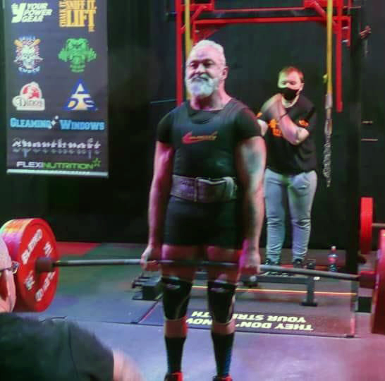 front view of Liam doing the deadlift
