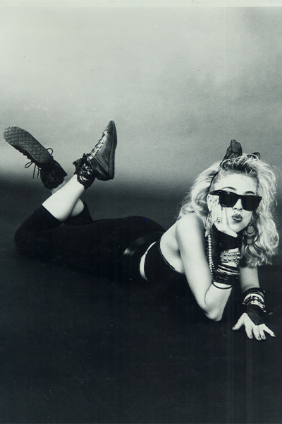Bella in Madonna's Desperately Seeking Susan look