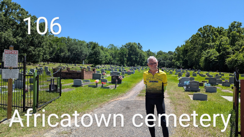 Bob at Africatown Cemetery 