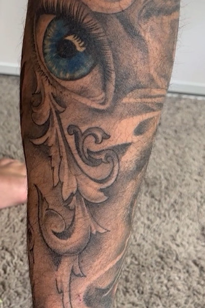 Back of Chad's calf