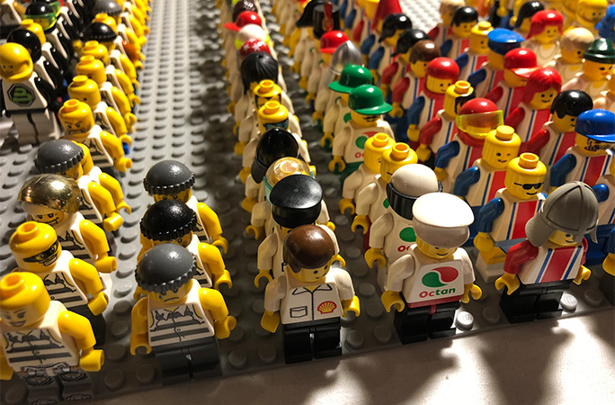 close up of some of the figures