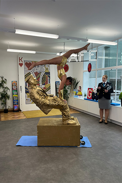 Liberty and Valentin during their record attempt