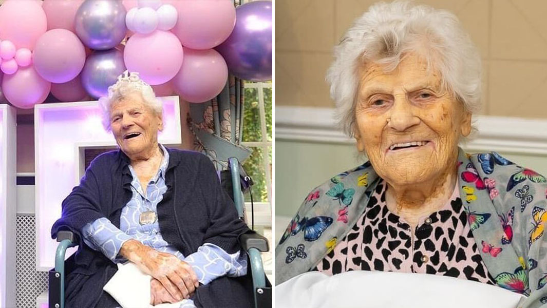 split image of Ethel Caterham