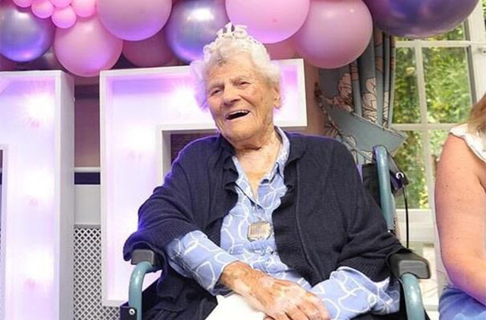 Ethel on her 115th birthday