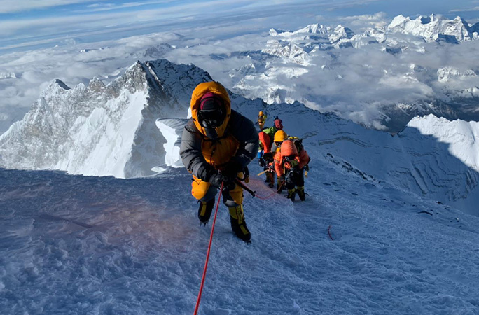 Summiting Everest