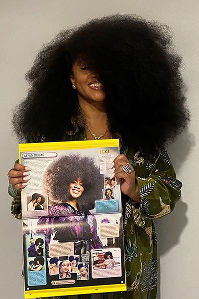 Aevin with her ICON feature in the latest GWR book