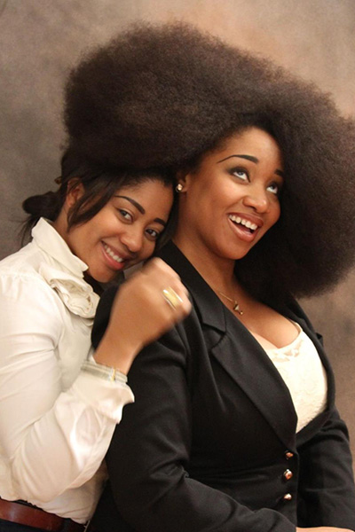 Aevin with her younger sister Sarah
