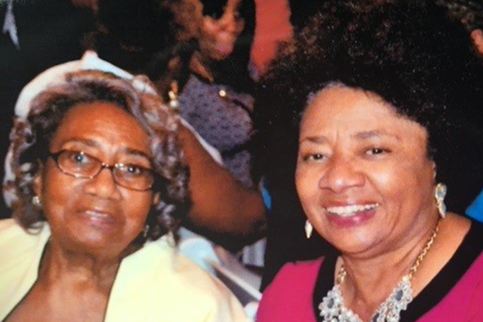 aevin's mother, deborah, and grandmother louise e banks
