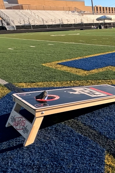 bag lands in the target