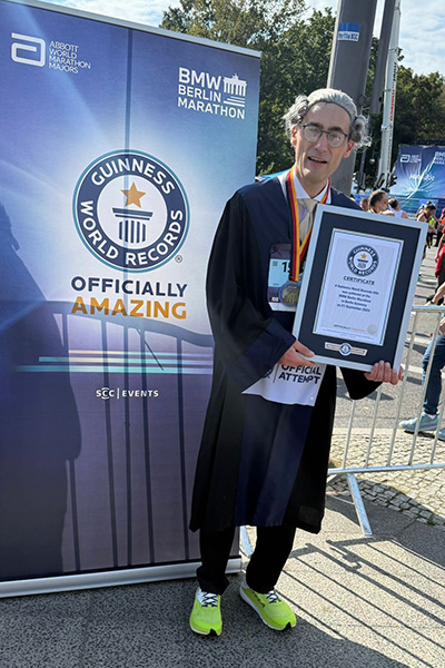 fastest marathon dressed as a barrister