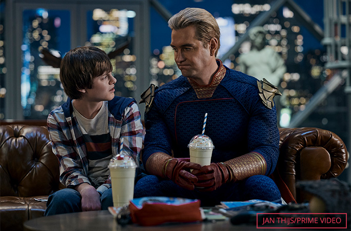 Homelander and his son Ryan in The Boys