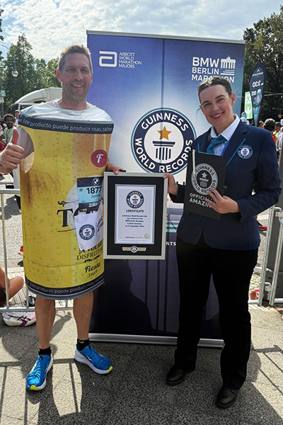 Jochen dressed as a can