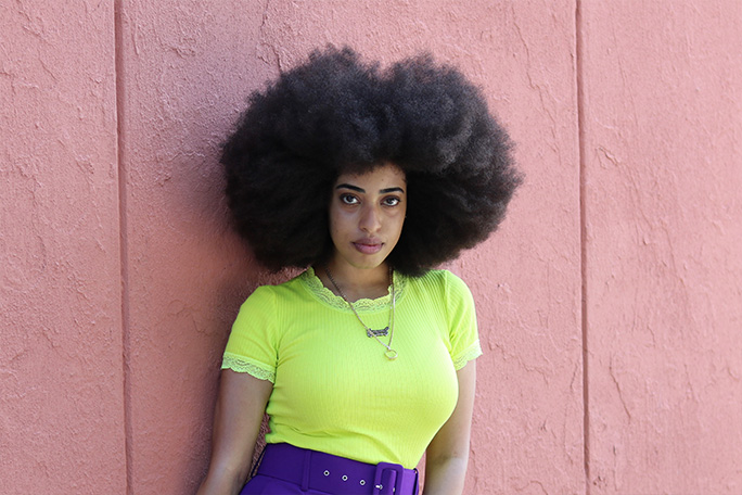 former holder of the largest afro in 2021-22 simone williams