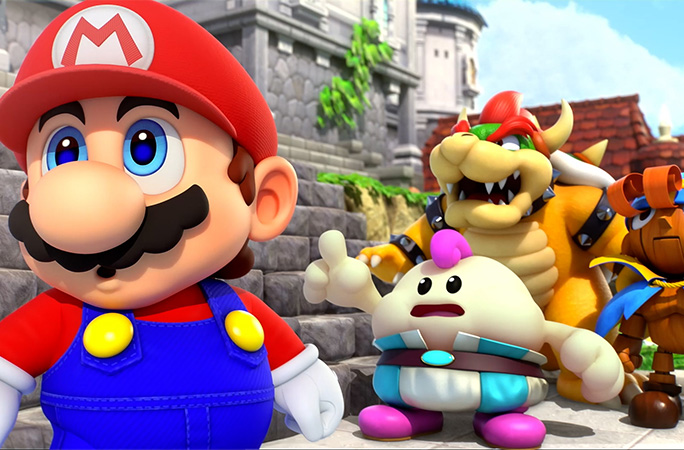 Mario with some other characters