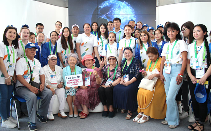 At a volunteer meeting of Expo 2017 Astana