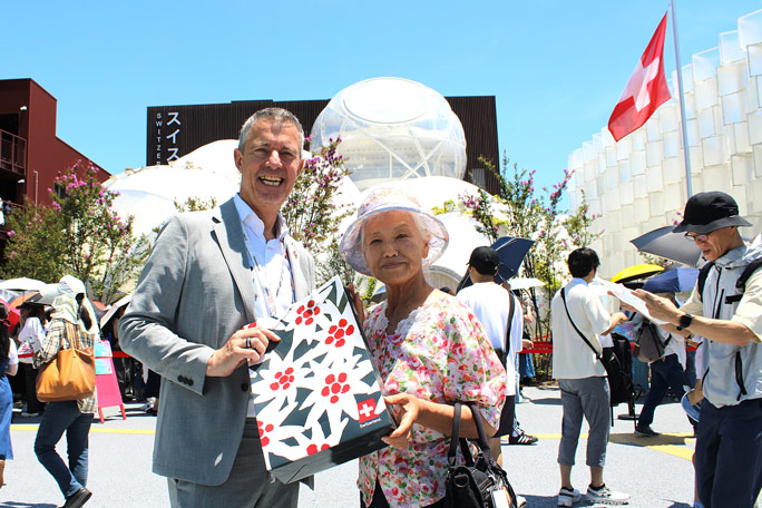 With Manuel Salchli, Commissioner General of Swiss Pavilion