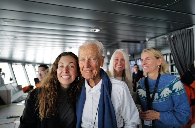 Dick and Alexandra on the ship