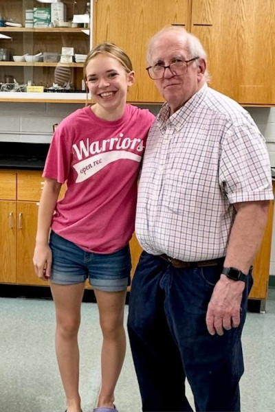 Kenneth with his granddaughter