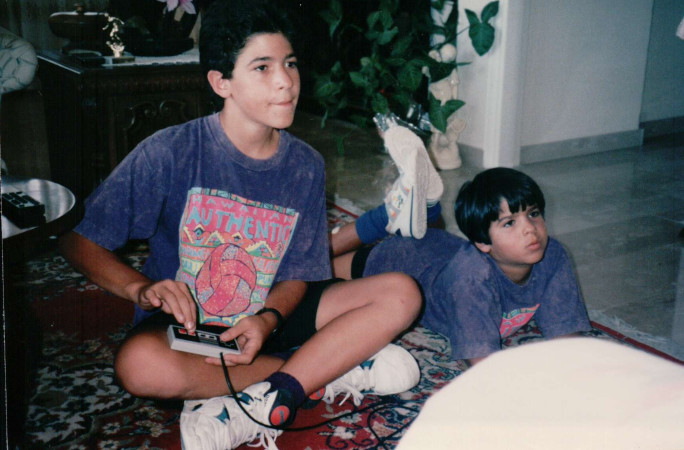Coz and Eric playing games