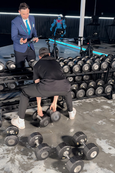 Tareq during his attempt