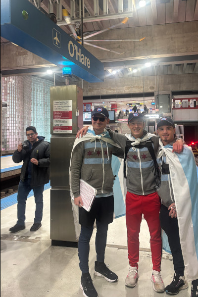 Group photo at their last stop