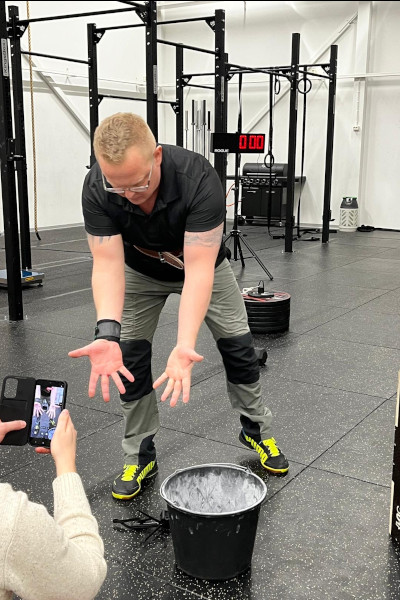 Juha showing off his palms