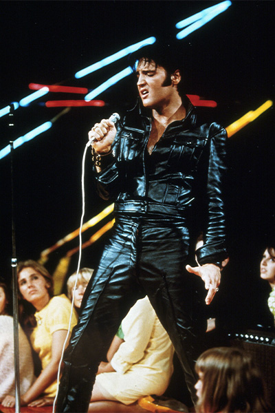 Elvis Presley on stage