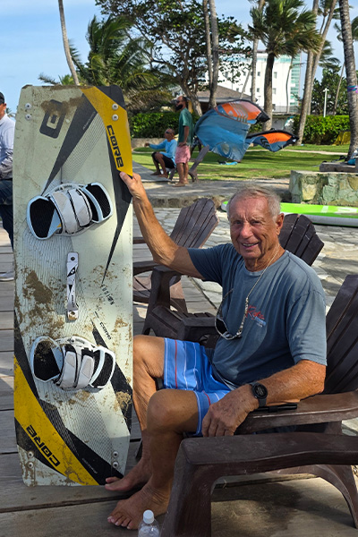 Rick posing with his board