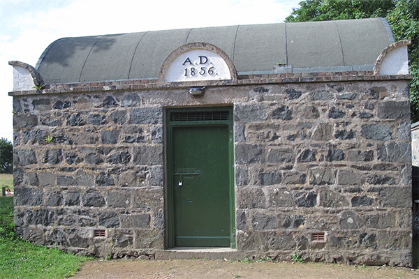 Sark prison front view