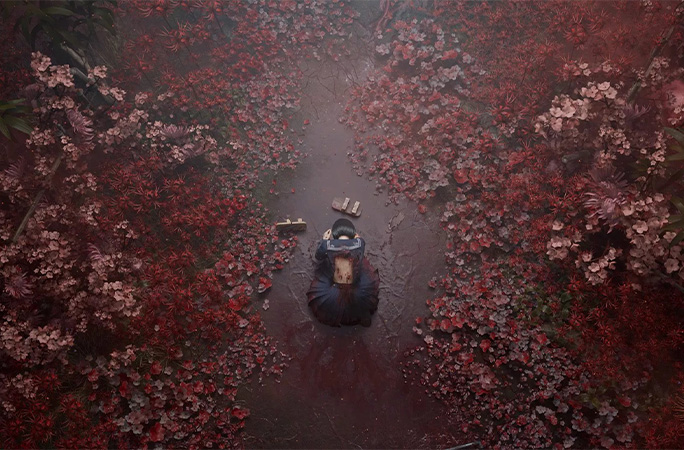 a scene from silent hill f