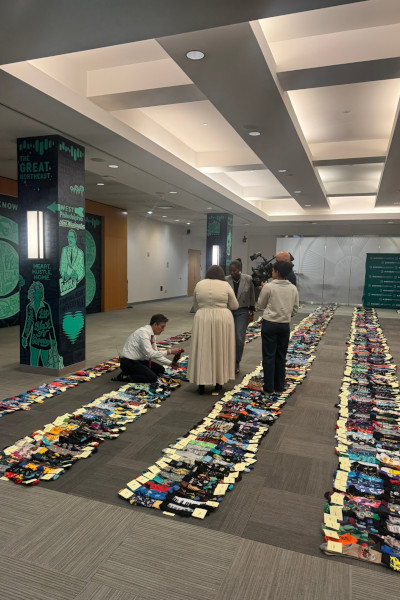 Jim and the Professors counting his socks