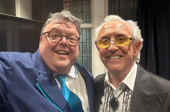 Tony Christie and Craig Glenday