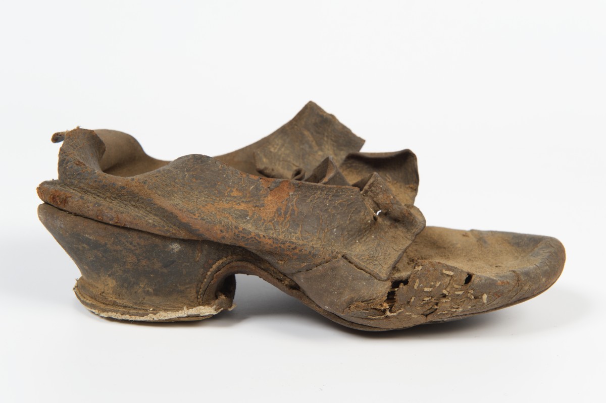 A 1750s woman's shoe