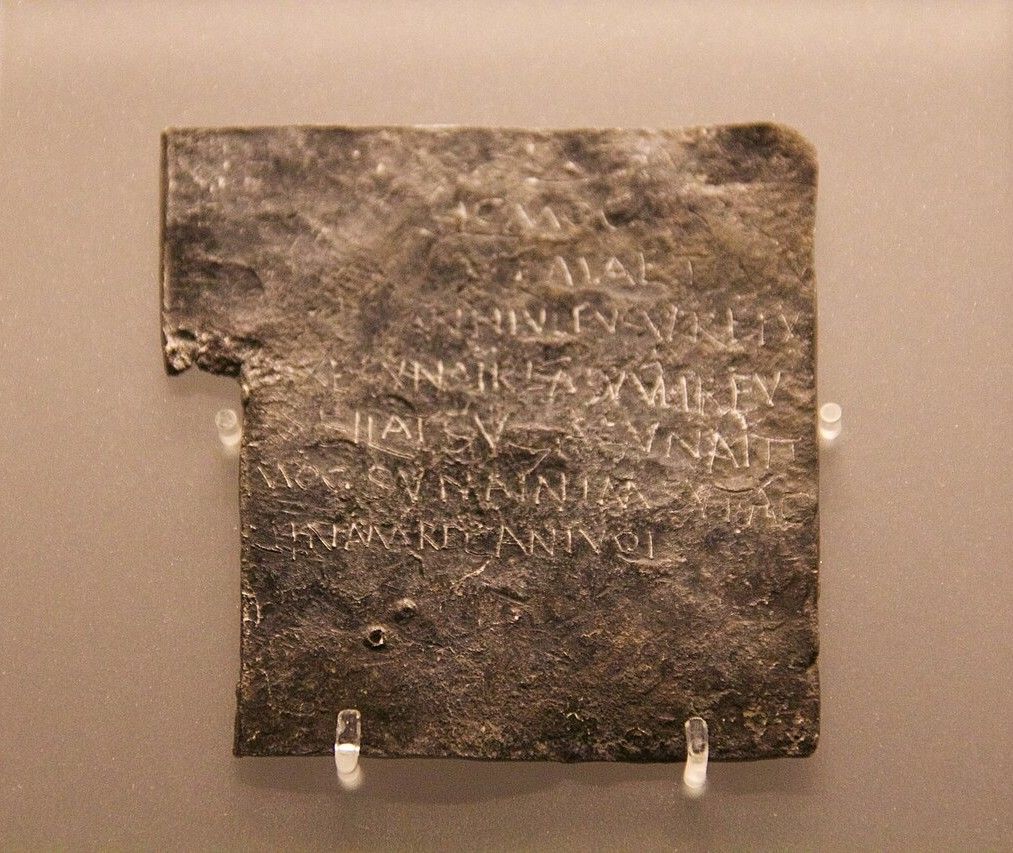 An ancient roman curse tablet