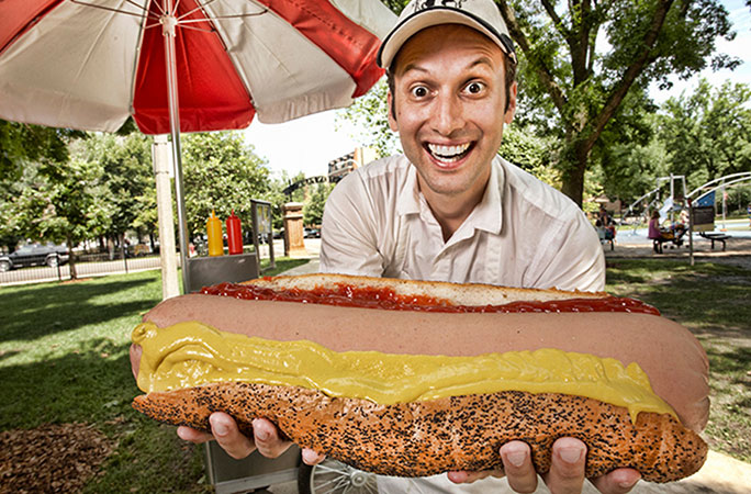 largest hot dog commercially available