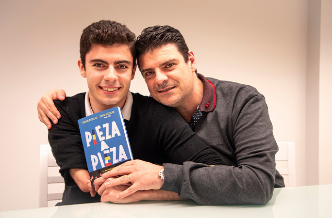 David and Ferran with their book